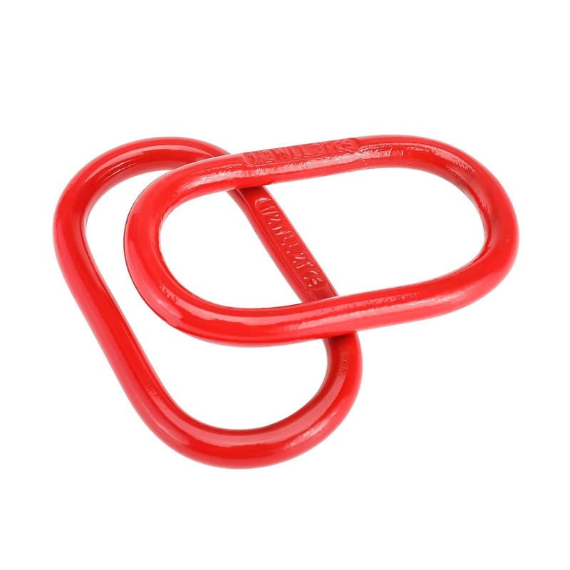 EGV Chain Link - 2 Pack, 4400 lbs, Grade 80 Steel Heavy-Duty Chain Lifting Ring for Rigging Lifting - Red(2.0T) - Image 1